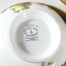 ROYAL CHELSEA "GOLDEN ROSE" DINNERWARE