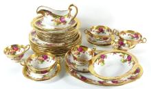 ROYAL CHELSEA "GOLDEN ROSE" DINNERWARE