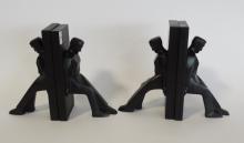 TWO PAIRS OF KIKKERLAND DESIGN BOOKENDS