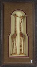 TWO DECORATIVE SHADOW BOXES