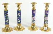 TWO PAIRS CHINESE CANDLESTICKS