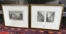 FRAMED COLOURED ENGRAVINGS