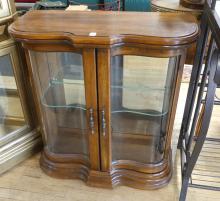 OAK CONSOLE DISPLAY CABINET