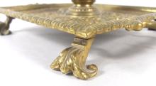 19TH CENTURY BRASS INKWELL