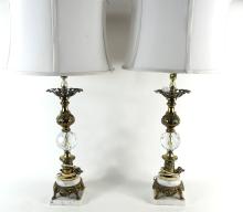 THREE TABLE LAMPS