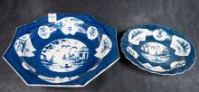 TWO WORCESTER BOWLS OR PLATES