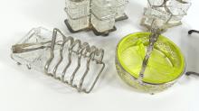 ANTIQUE CRUET SETS, ETC.