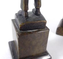 PAIR BRONZE FIGURES