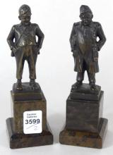 PAIR BRONZE FIGURES