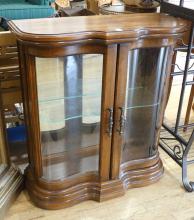 OAK CONSOLE DISPLAY CABINET