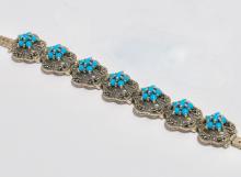 STERLING & TURQUOISE BRACELET