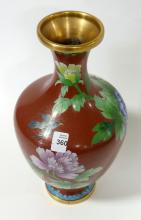 LARGE CLOISONNE VASE