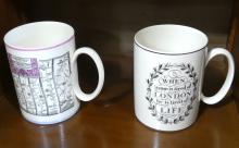 WEDGWOOD WATER JUG AND COFFEE MUGS