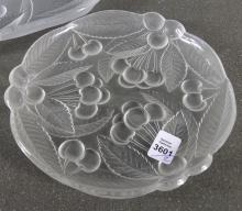 PRESSED GLASS SERVING DISHES