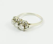 VINTAGE DIAMOND TRINITY RING