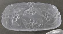 PRESSED GLASS SERVING DISHES