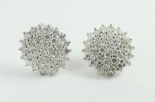 DIAMOND CLUSTER EARRINGS