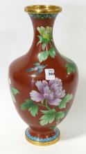 LARGE CLOISONNE VASE