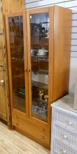DANISH TEAK DISPLAY CABINET