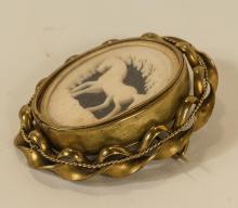 VICTORIAN MOURNING BROOCH