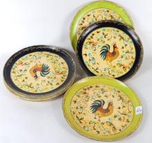 SET OF PAPIER MACHE PLATES