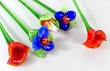 ART GLASS FLOWERS