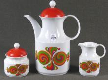 KAISER TEA SET & GLASSWARE