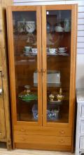 DANISH TEAK DISPLAY CABINET
