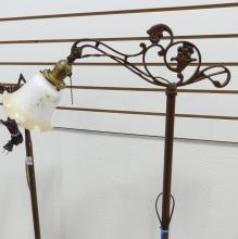 TWO ART DECO BRIDGE LAMPS