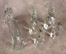 THREE KOSTA BODA FIGURINES