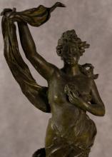 PAIR OF FRENCH SPELTER SCULPTURES