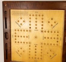 FOUR WOODEN GAMEBOARDS