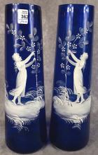 PAIR OF MARY GREGORY VASES