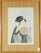 PAIR JAPANESE PORTRAIT PRINTS