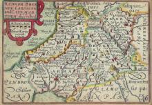 17TH CENTURY MAP OF WALES