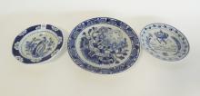 THREE PIECES OF ANTIQUE DELFT POTTERY