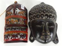 TWO TRIBAL MASKS