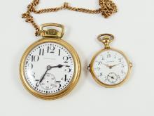 2 ANTIQUE GOLD-FILLED WATCHES