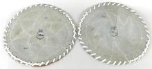 PAIR COWHIDE TRIVETS