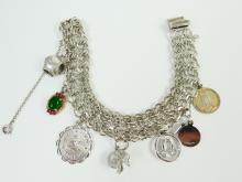 STERLING CHARM BRACELET