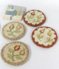 VINTAGE HOOKED COASTERS