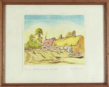 SET OF FIVE HALFRED TYGESEN ETCHINGS