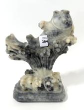 CHINESE SOAPSTONE "KOI" CARVING