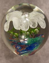 OVERSIZED ART GLASS PAPERWEIGHT