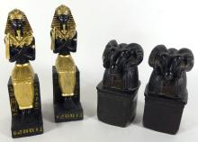2PRS. EGYPTIAN BOOKENDS