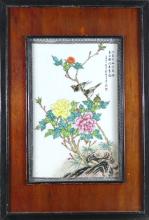 PAIR CHINESE PORCELAIN PLAQUES