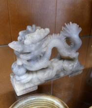 SEVEN CHINESE STONE CARVINGS