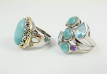 2 LADIES' RINGS