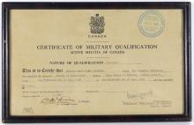 BILLY BISHOP SIGNED PHOTOGRAPH AND CERTIFICATE