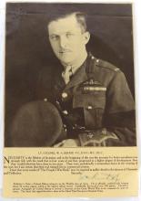 BILLY BISHOP SIGNED PHOTOGRAPH AND CERTIFICATE